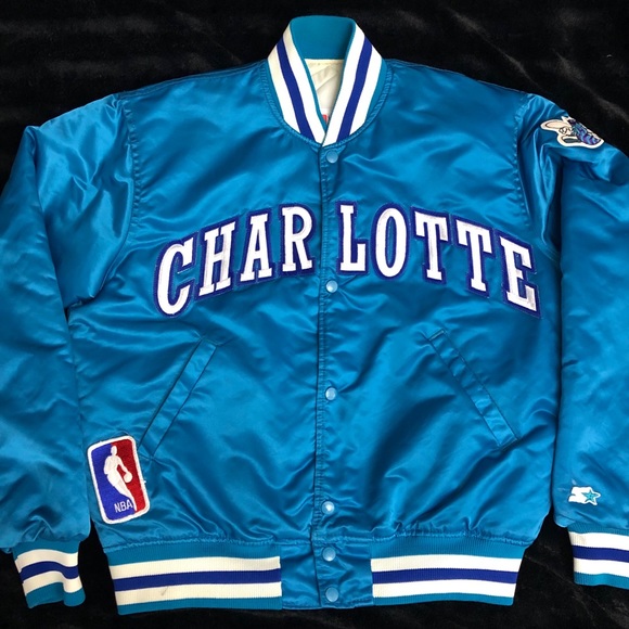 charlotte hornets satin jacket